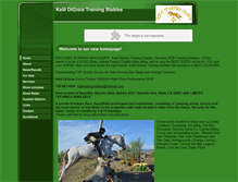 Tablet Screenshot of kdbtrainingstables.com